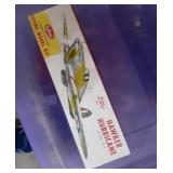 Vintage Hawker hurricane flying model kit number