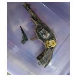 Vintage G-Man 9 in metal toy gun plus bonus 2