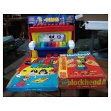 Time for music and games.  Mega Bloks Mr. Piano,