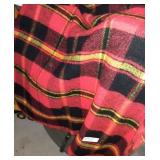 Black and Red Plaid Throw