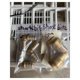 Group of SharkBite plumbing parts