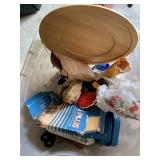 Lot of Miscellaneous household Lazy Susan tray