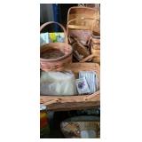 Pair of longaberger baskets a day 2 liners. One