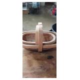 Pair of wood baskets.