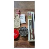 Paula Deen knife set and cookie mold and cutters