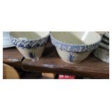 Pair of Roseville small bowls