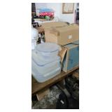 Large group of locking lids tupperware