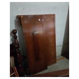 Wood bed 57 wide. Has rails, wood pieces.