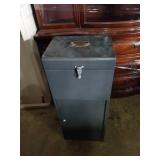 Metal cabinet. 30x13x10. Have key.