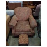 Temple chair and ottoman. 36x37x38. Ottoman