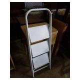 White step ladder.