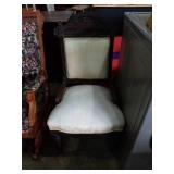 Black wooden chair. 39x20x20 in