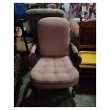 Pink captains chair. 39x24x24.
