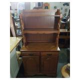 Curio cabinet. Two piece. 34x18x65.
