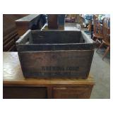 Berghoff brewing. Wood grate. 18x12x10.