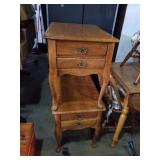 2 nightstands, end tables. 29x18x23.