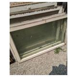 6 vintage wood framed windows
24 and 28 inches