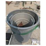Two garbage cans
