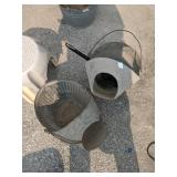 2 coal buckets with shovel