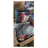 Box of tins and others storage items