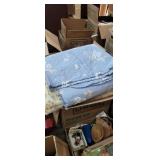 Group of comforter and blankets