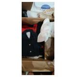 Box of misc clothes some vintage