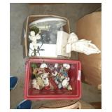 Red plastic crate in a small box call at super