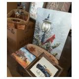 A large box of super cute  red cardnal lights up.