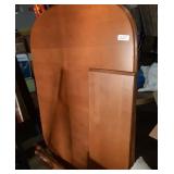 Wood table with leaf approximately 56" by 40"