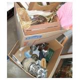 Two boxes of really cool items collectible plates