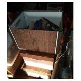 Three boxes of books