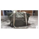 Army Green Vinyl Michael Kors Purse has a couple