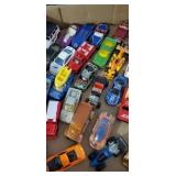 Flat of die cast cars