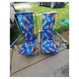 2 beach chairs