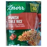You get a case of 8 microwavable Spanish rice