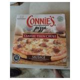 10 individual size sausage pizzas