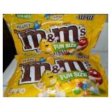 You get 3 bags of fun size peanut m&ms