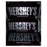 You get 19 regular size hershey bars