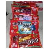 You get 19 share size bags of peanut butter m&ms