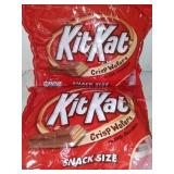 You get 3 bags of snack size kitkats