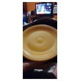 Yellow fiesta 12 inch diameter plate