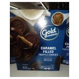 You get 3 boxes of caramel filled truffle cookies