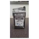 Bag of Ground COFFEE, ALLEGRO FRENCH ROAST. 12oz