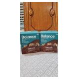 2 Box BALANCE COOKIE DOUGH NUTRITION BARS. 6 Bars