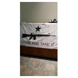 FLAG. COME AND TAKE IT FLAG. White Background