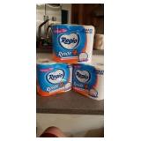 TOILET PAPER. 3 - Four Packs. 2 PLY. TOTAL OF 12