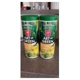 2 Jars of ART OF GREEN WIPES. Citrus and White