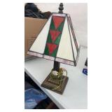 Stain glass lamp (maybe Christmas) works.