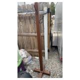 Tall Hall tree/coat rack.  Missing one hook.