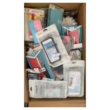 Large box of NEW cell phone cases.  Different